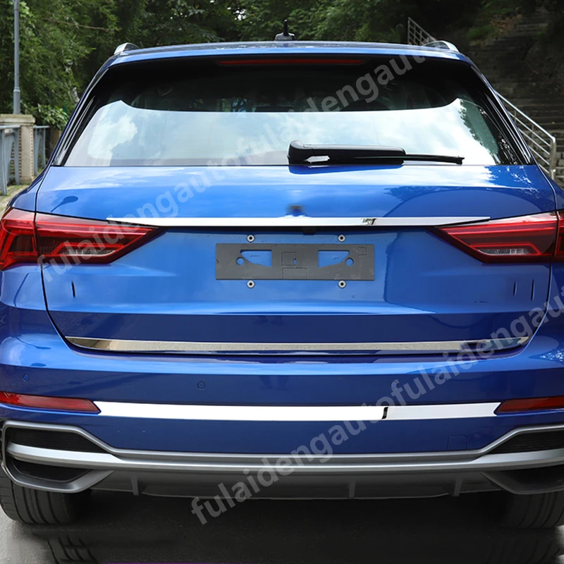 Для Audi Q3(F3)- накладка покрышка заднего бампера из нержавеющей стали аксессуары для стайлинга автомобилей