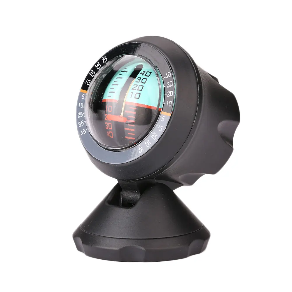 Car Van Black ABS Angle Slope Tilt Indicator Level Balance Meter Gauge Tool