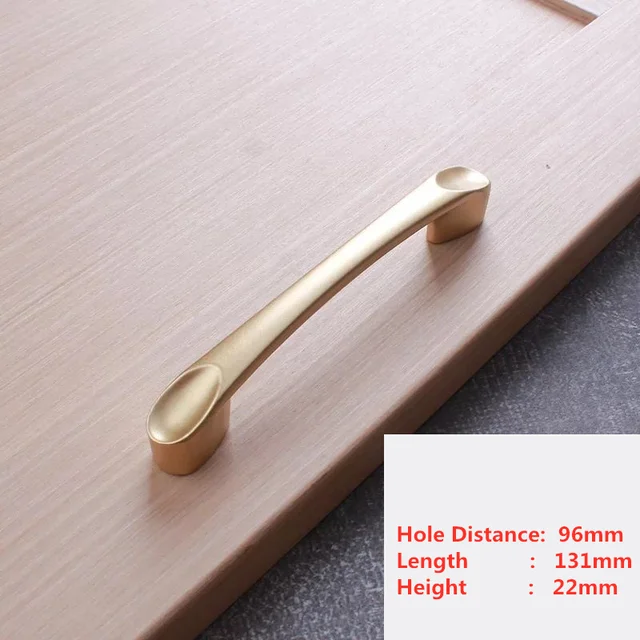 Handles Drawer Cabinet Furniture Kitchen Handles for Cabinet Knob Door Drawer Furniture Kitchen Pearl Golden Simplicity Hardware A1-96