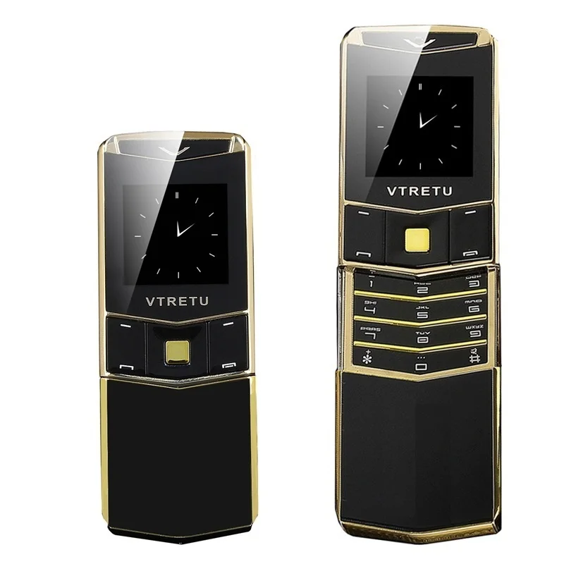 Роскошный Металлический сигнальный телефон 2G GSM Специальный стиль бизнес