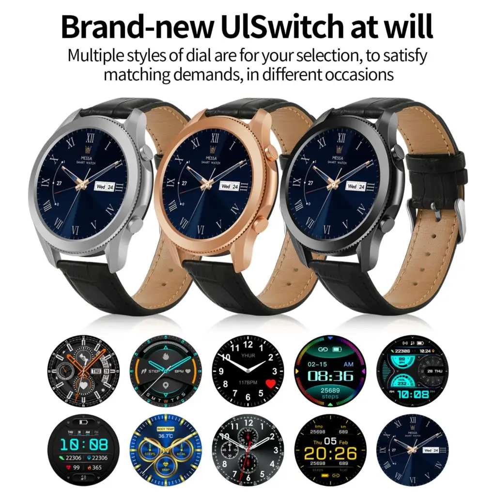 Galaxy W3 Smartwatch Fitness Tracker Bracelet Bluetooth Call Men's Smart Watch Waterproof IP68 Women's Watches for Huawei Xiaomi