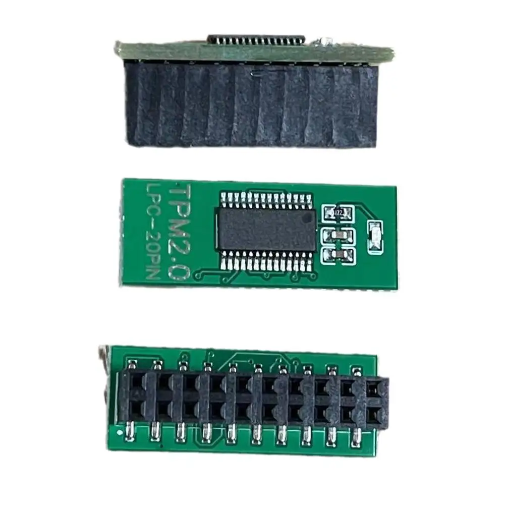 20pin TPM 2.0 LPC Security Module Board Remote Card for ASUS GIGABYTE Multi-brand Motherboard for Windows 11 Green/Black, tpm security module,security module