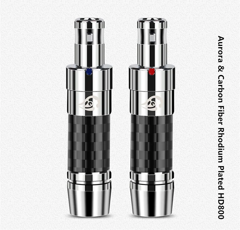 Аудио разъем наушников Мужской штырьковыми разъемами HD800 HD800S HD820 D1000 гарнитура покрытого родием бериллия Медь Hi-Fi наушники разъем
