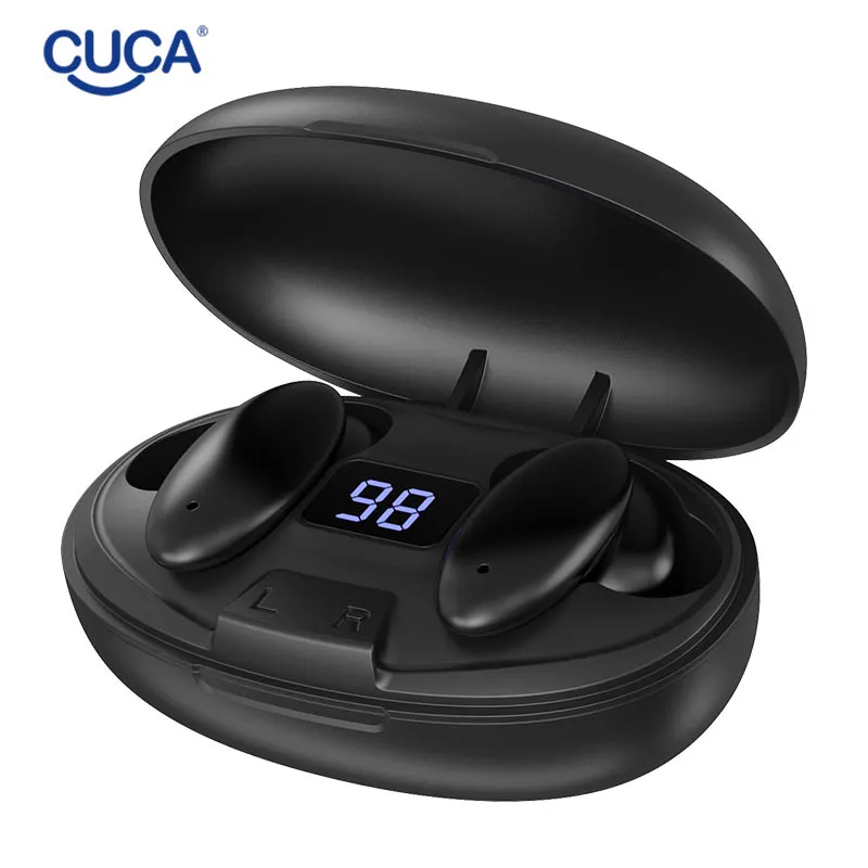 CUVA X16 TWS Bluetooth Headphone Wireless Earphone LED Display Bluetooth 5 0 Sport Headset Earbuds Airbuds with Charging Case