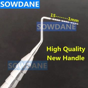 

Dental Periodontal Probe with Scaler Dental Explorer Tool Dentist Endodontic Tooth Cleaning Stainless Steel