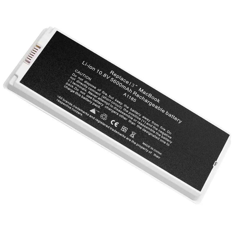 Apexway белый Аккумулятор для ноутбука Apple MacBook 1" A1185 A1181 MA561 MA561FE/A MA561G/A MA254 5600 mAh 10,8 V