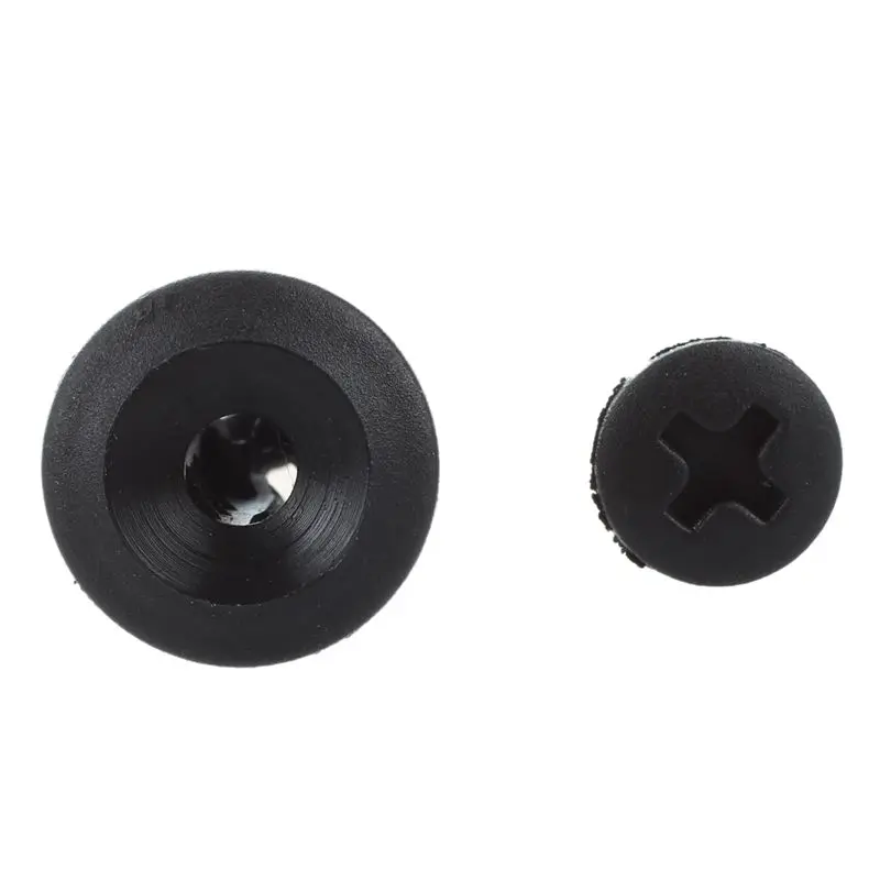 20 Pcs 6mm Hole Plastic Rivet Trim Panel Retainer Fastener Clips Black