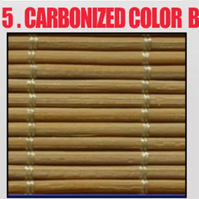BB-YX5 Carbonized B E-WAY Каса шесть цветов бамбуковые жалюзи для окон дневное время Венецианская штора римская закатывающаяся стильная Bambo штора круглые тонкие рейки No. BB_YX - Цвет: BB-YX5 Carbonized B