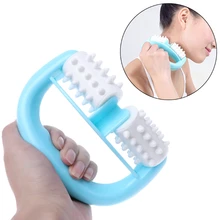 1 шт. синий тип контроль жира роликовый массажер Целлюлит ноги живот шеи ягодицы M17C