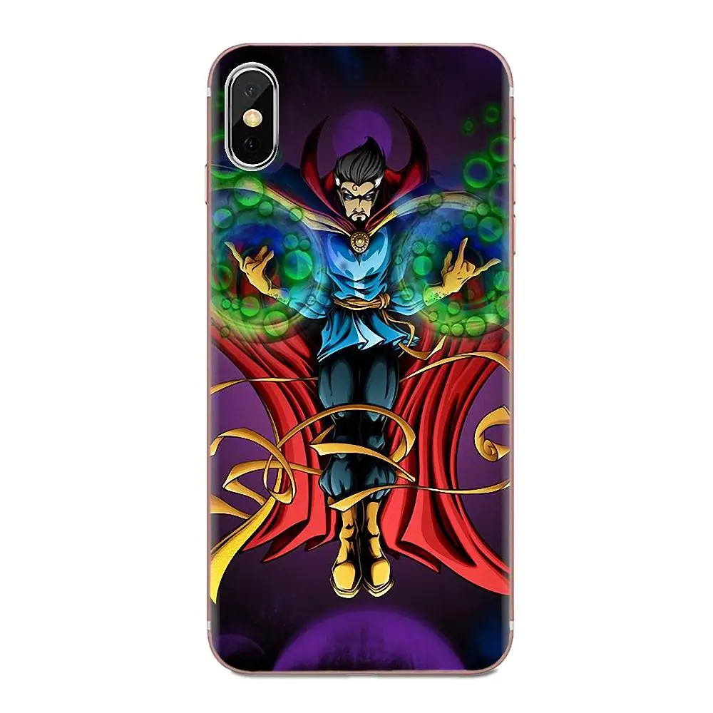 Силиконовый чехол-накладка Marvel Doctor со странным дизайном для Apple iPhone 11 Pro X XS Max XR 4 4S 5 5C 5S SE 6 6S 7 8 Plus - Цвет: as picture