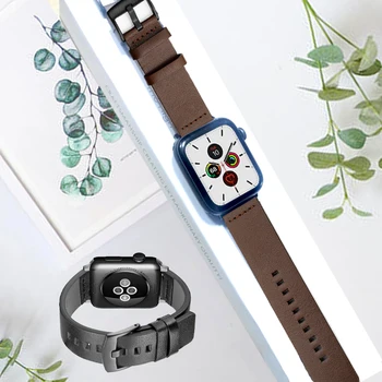 

Strap For Apple watch band 5 4 44mm 40mm apple watch 5 4 3 leather watchband bracelet belt iwatch band 42mm 38mm Accessories