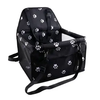 

Pet Reinforce Car Booster Seat for Dog Cat Portable and Breathable Bag with Seat Belt Dog Carrier Safety Stable for Travel Look