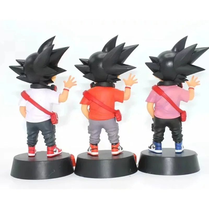 

Cheng yuan Anime Dragon Ball Popular Brand Goku Powder Red White Smiley Goku Cute Statue Garage Kit Decoration