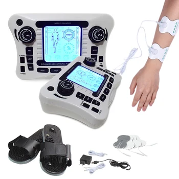

Automatic Dual Output Electrical Pulse Nerve Muscle Stimulator Digital Massager + Slipper Massager Slimming Fitnes Lumbar Strain