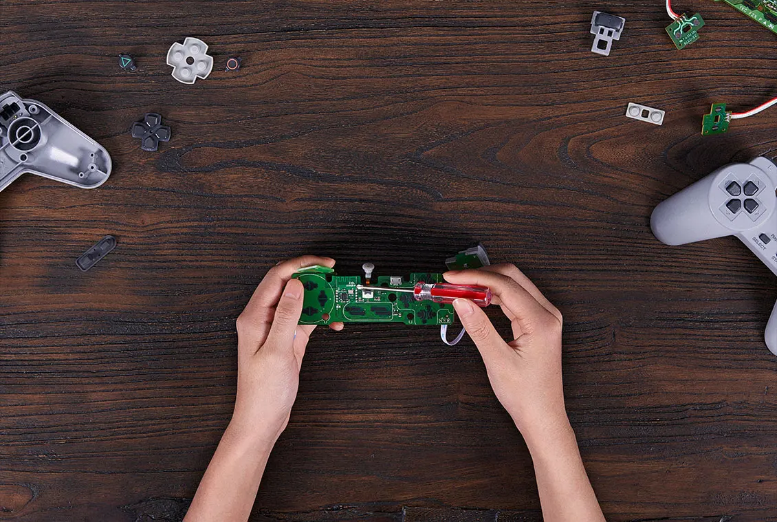 8BitDo Mod Kit for Original PlayStation Bluetooth Gamepad for Classic Controller for Windows Android macOS Switch