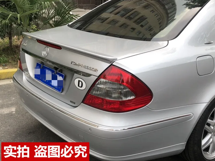 Для Benz E-Class(W211) седан спойлер 4 двери ABS материал заднее крыло праймер цвет спойлер багажника E320L E260 спойлер 2002-2008