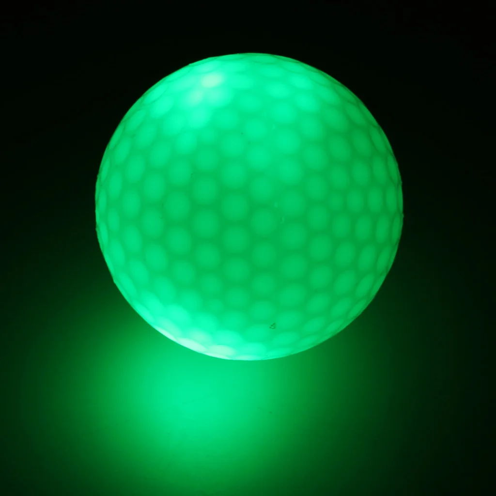 Synthetic Rubber Golf LED Luminous Ball Often Bright Ball Suitable For Night Use Multi-color Optional Wholesale