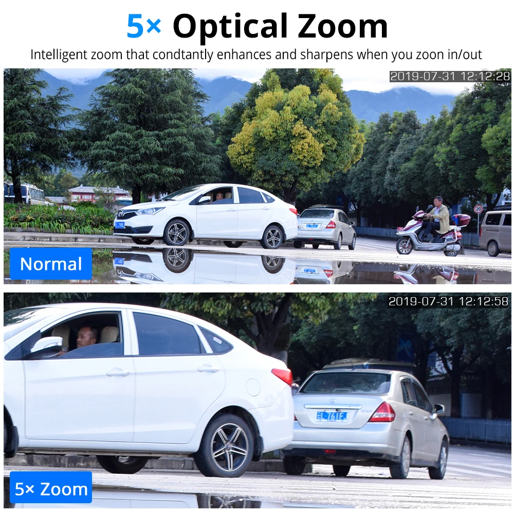  1080P WIFI IP Camera PTZ 5X Optical Zoom Speed Dome ONVIF CCTV Outdoor Waterproof 2MP Two Way Audio