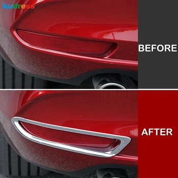 

For Mazda 3 M3 Axela 2019 2020 ABS Carbon Fiber Car Rear Fog Light Cover Trim Foglight Lamp Frame Protector Exterior Accessories