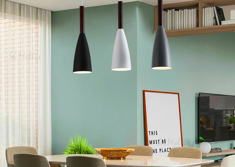 Подвесной светильник E27 для гостиной, столовой, Новое поступление, креативный минималистичный подвесной светильник в скандинавском стиле, Подвесная лампа