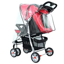 Hot Sale Baby Stroller Accessories Universal Clear Waterproof Rain Cover Dust Shield Zipper Open Fit Most Strollers Pushchairs