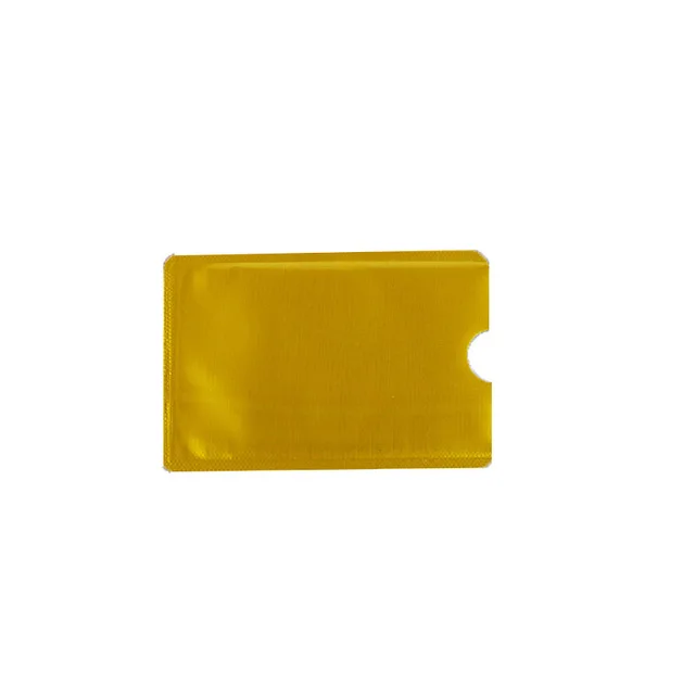 Красочные против сканирования RFID блокатор протектор кредитного банка держатель карты NFC Экранирование карты чехол для защиты конфиденциальности BAG1038 - Цвет: Gold