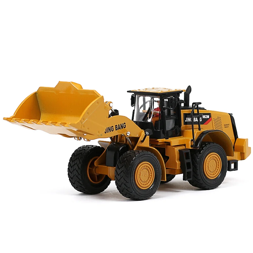 

TANG DYNASTY(TM 1:50 Alloy Shovel Loader Tractor Bulldozer Model Die-Cast Vehicle With Driver Engineering Vehicles Car Toy Model