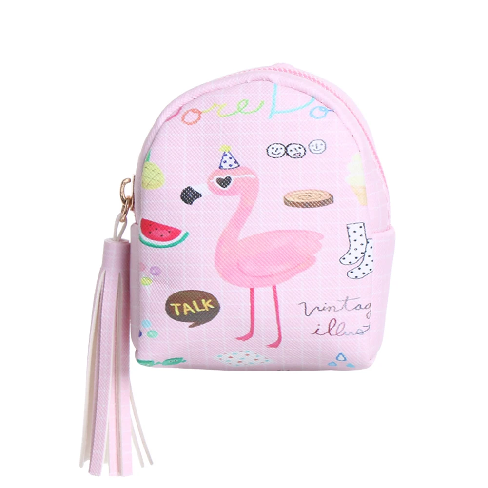 light pink Кошелек для монет, сумка, модная подвеска с кисточками, модный брелок в форме мини-молния, сумка из искусственной кожи, маленький кошелек - Цвет: light pink