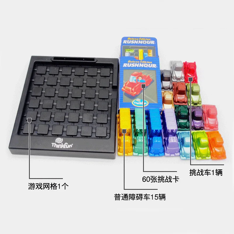 

America ThinkFun Traffic Jam Time Deluxe Edition Logical Thinking Training GIRL'S And BOY'S Children'S Educational Toy