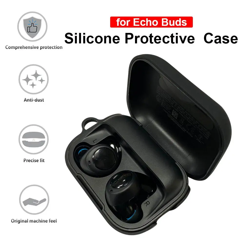Мягкий силиконовый защитный чехол для гарнитуры Echo Buds, беспроводной Bluetooth футляр для наушников, хорошее качество