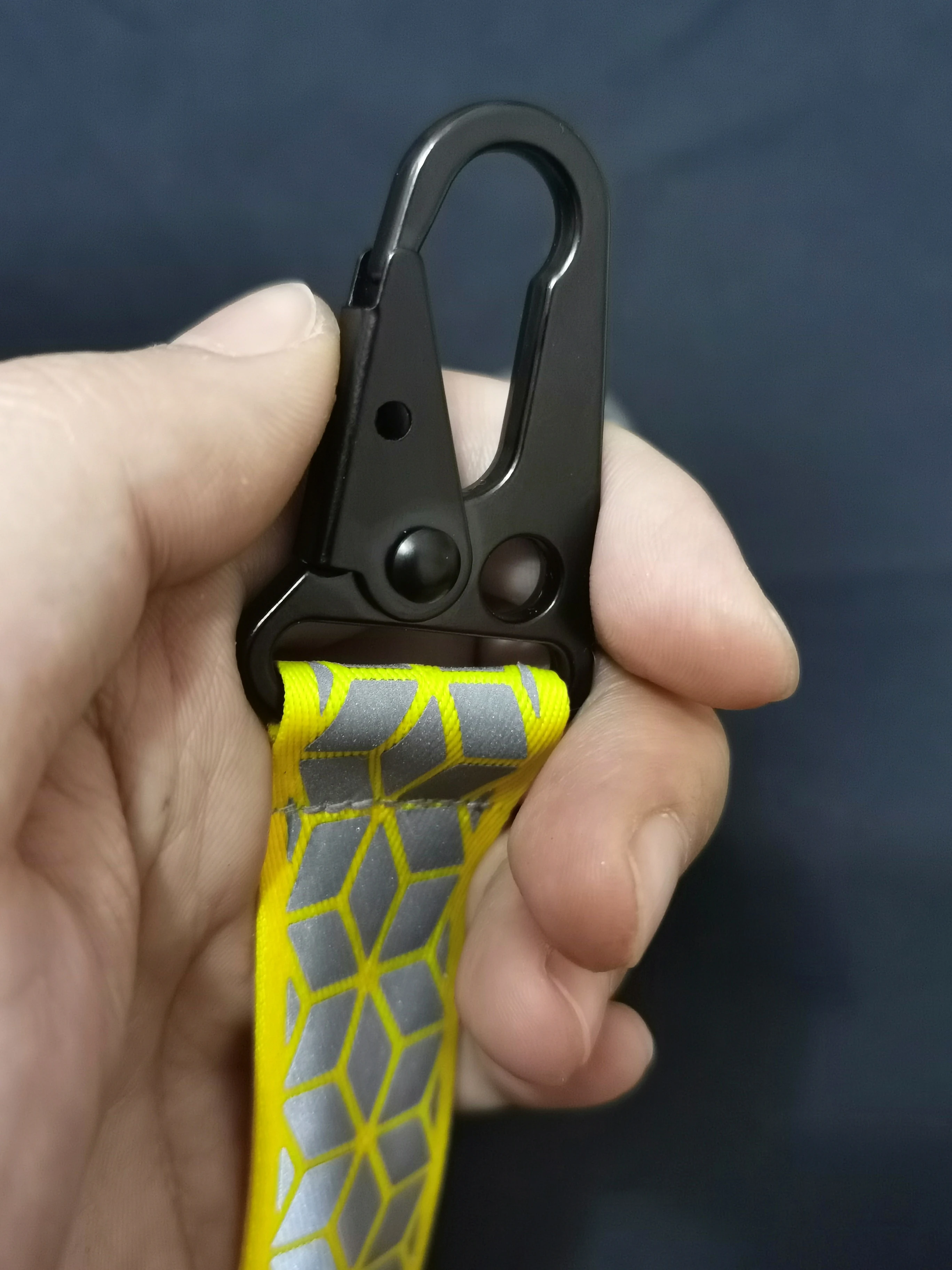 Car Reflective Keychains High Visibility Webbing Material For Bag Pendant Accessories 2.5cm