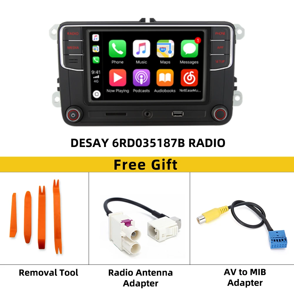 RCD330 Carplay 187B MIB 6.5 inch Car Radio 1GB RAM Carplay Mirror Link For Golf 5 Jetta MK5 MK6 CC Skoda Passat B6 B7 Polo