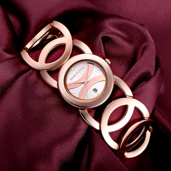 

2019 new luxury luxury brand ladies diamond crystal watch casual fashion automatic date hollow gold watch relogio feminino
