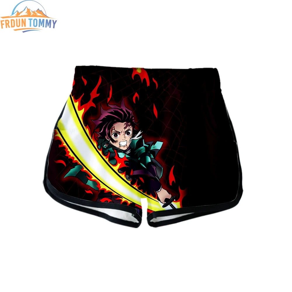 Kimetsu no Yaiba 3D одежда с принтом женские повседневные сексуальные шорты Топы повседневные крутые женские летние шорты Лидер продаж k-pops