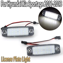 

2PCS LED License Plate Light Number Plate Lamp For Hyundai Kia Sportage 2011-2013 SONATA 10 YF 10MY GF 10