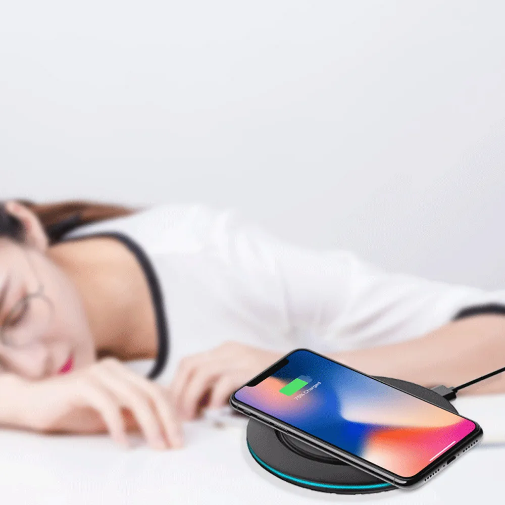 Qi Беспроводное зарядное устройство UFO Быстрая зарядка для SGalaxy S8/S8+/S7/S7 Edge/S/Note8/Note5/iPhone X/iPhone 8/IPhone 8 Plus