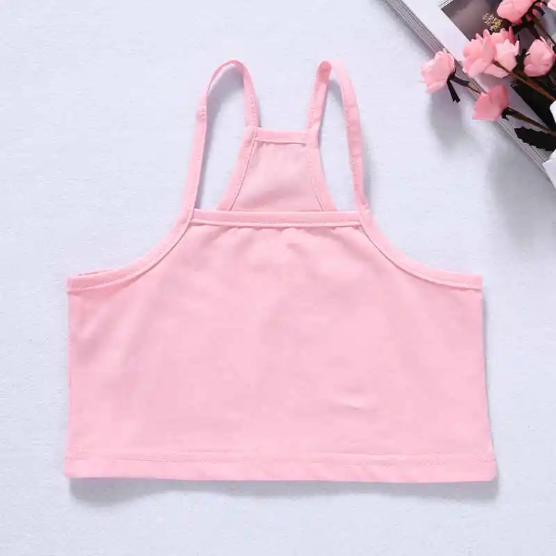Girls Cotton Vest Teenage Bra Kids Candy Color Sports Breath Tank Tops Underwear Girls Cotton Vest Teenage Bra Kids Candy Color Sports Breath Tank Tops Underwear