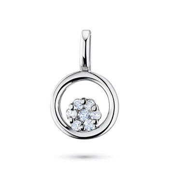 

Pendant in white gold with diamonds
