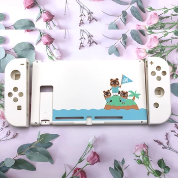 

Replacement Skin feel Housing Shell For Nintend Switch Animal Crossing Console JoyCon for Nintendo Switch Full Housing Case Set