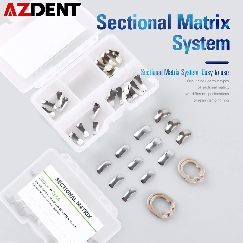 Dental section Matrix System Matrix Band matryce metalowe żywica zacisk/pierścień oddzielający autoklawowalne narzędzia dentystyczne 1 Dental section Matrix System Matrix Band matryce metalowe żywica zacisk/pierścień oddzielający autoklawowalne narzędzia dentystyczne 1