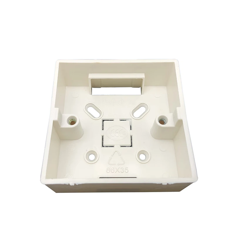 Thicker Materials White Plastic 86mm*86mm Home Thermostat Holder Nation Standard Outside Mount Box 86mm Wall Light Switch