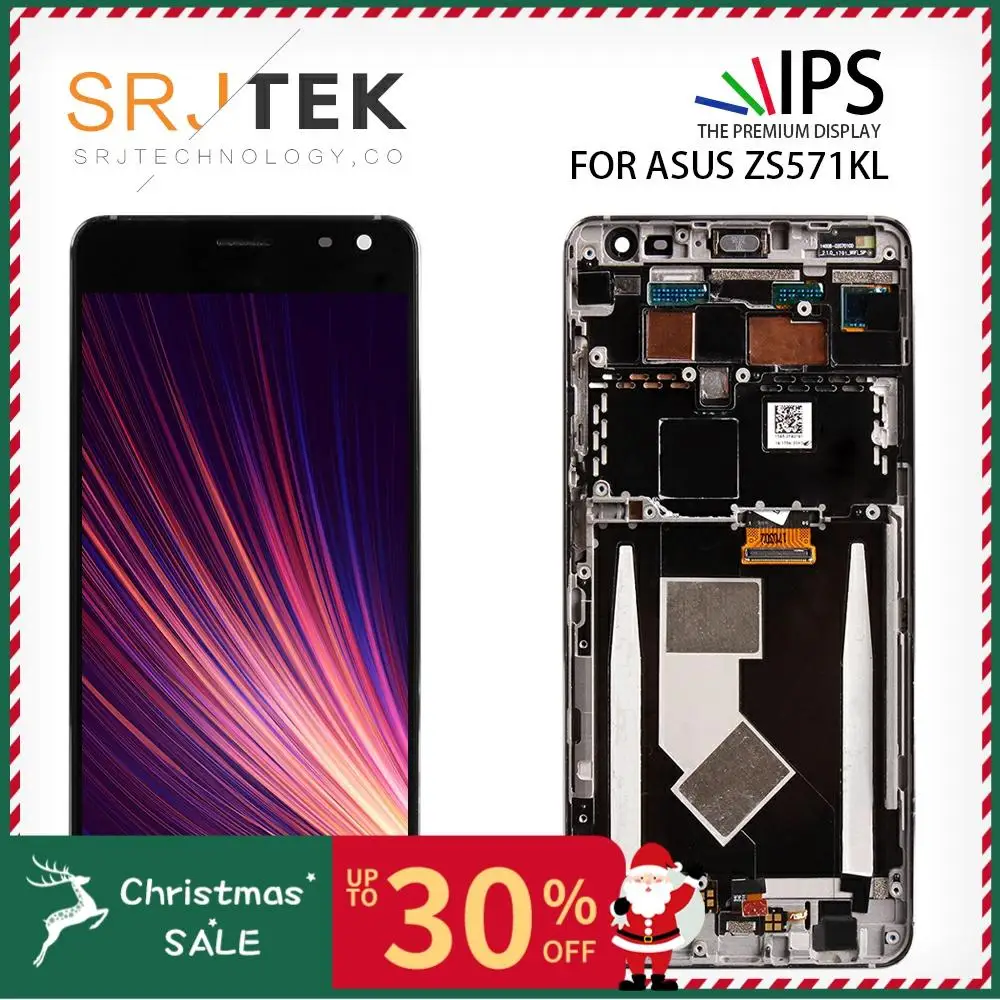 SRJTEK 5,7 ''ZS571KL ЖК-дисплей для ASUS Zenfone AR ZS571KL дисплей сенсорный экран ЖК-дигитайзер с рамкой в сборе матрица