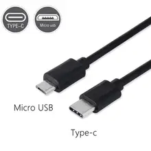 USB Type C Male To Micro Usb OTG Cable Fast Charging Mobile Phone Charger Cable For Xiaomi Huawei 30cm/100cm