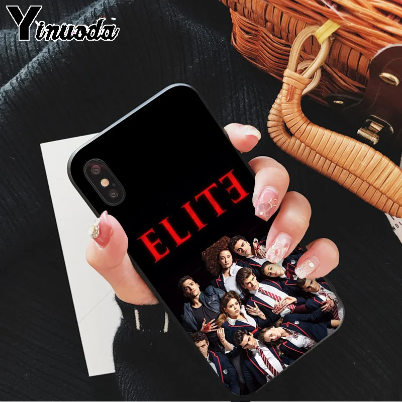 Yinuoda испанская ТВ серия Elite TPU черный чехол для телефона чехол для iPhone 8 7 6 6S Plus 5 5S SE XR X XS MAX 11 11pro