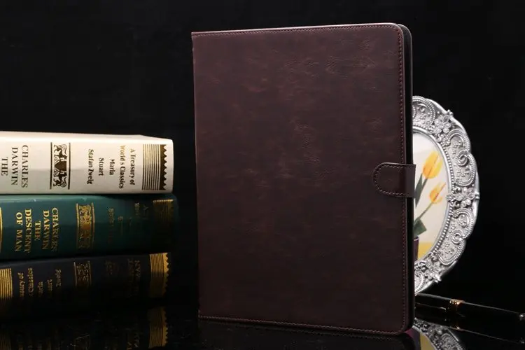 Премиум кожаный чехол для iPad 2/3/4 iPad2 iPad3 iPad4 A1395 A1396 A1397 A1403 A1416 A1430 A1458 A1459 A1460+ Защитная пленка на экран+ подставка для ручек