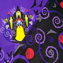 80X140 см Хэллоуин Принцесса летучая мышь роза с принтом хлопчатобумажная одежда для девочек сумки шитье Хэллоуин украшения DIY-BK606