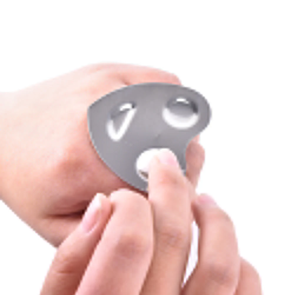 Fashion Stainless Steel Gel Mini Finger Nail Art Mixing Ring Palette Silver Makeup Foundation Manicure Tool Adjustable