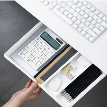 

Drawer Storage Box Pen Box Under Student Desk Drawer Pencil Tray Hidden Desktop Stationery Storage Box Drawer Organizers