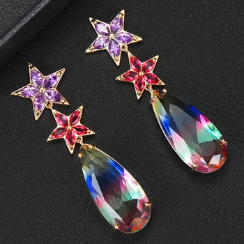 

GODKI Korean Trendy Stars Dangle Earrings For Women Bohemian Seagull Drop Earring 2020 Brincos Female DIY Fashion Jewelry