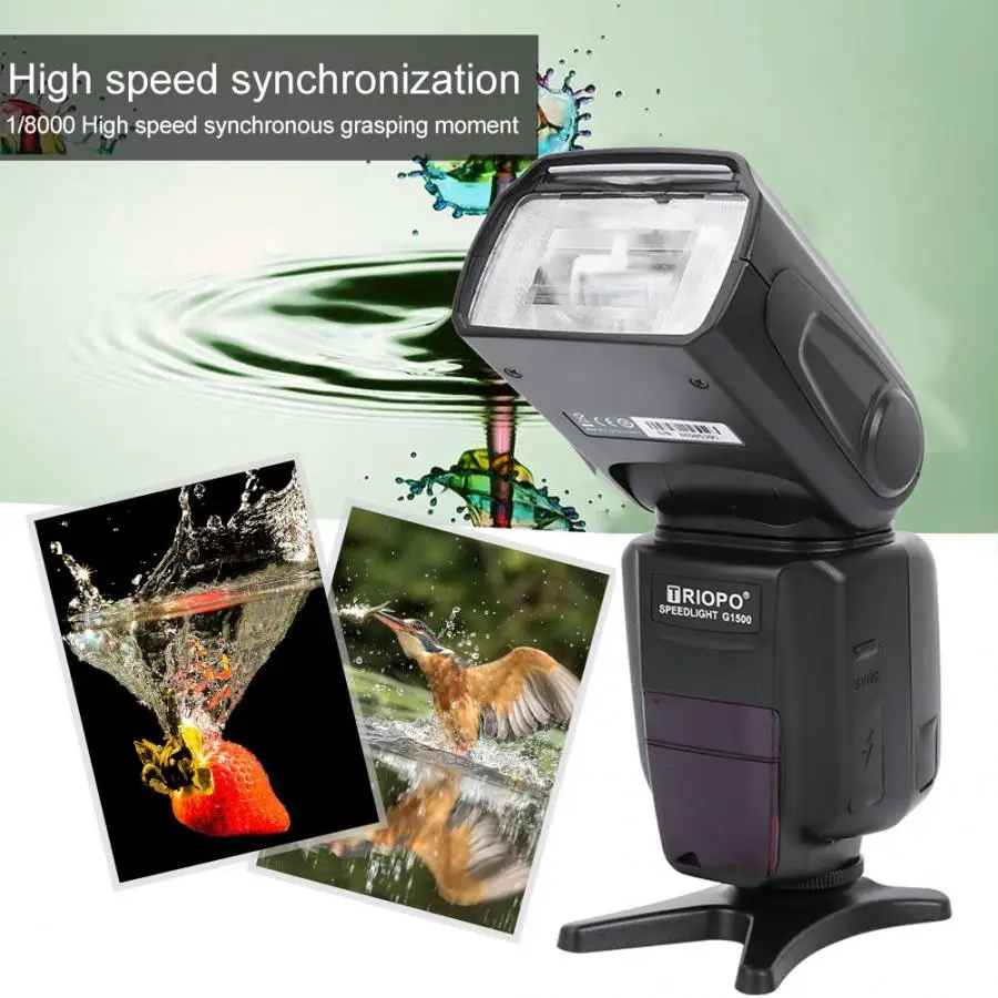 TRIOPO G1500 2 4G профессиональная Вспышка Speedlite TTL Беспроводная вспышка Ведущий Ведомый